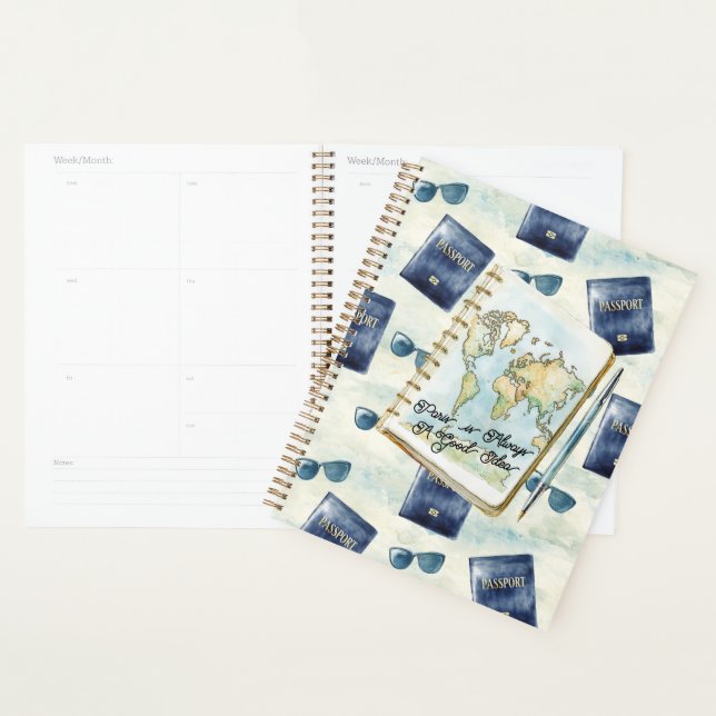 Paris is Always A Good Idea Travel Notebook Planner (Display)
