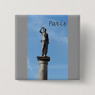 Paris - Jardin de Luxembourg 15 Cm Square Badge