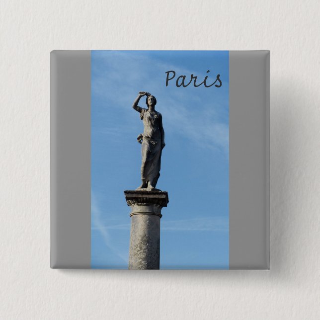 Paris - Jardin de Luxembourg 15 Cm Square Badge (Front)