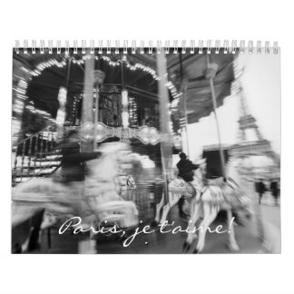 Paris, je t'aime! calendar