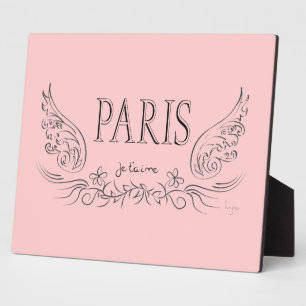 PARIS Je t'aime ( i love you) Plaque