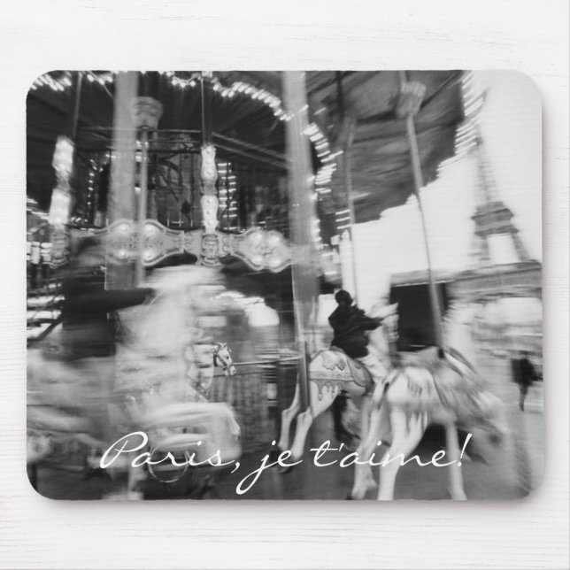 Paris, je t'aime! mouse pad (Front)