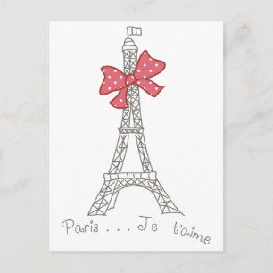 Paris...Je t'aime Postcard
