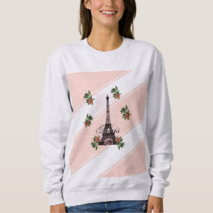 Paris - La Tour Eiffel pastel Eifelturm Roses Rose Sweatshirt