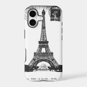Paris La Tower Eiffel Vintage Postcard