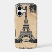 Paris La Tower Eiffel Vintage Postcard