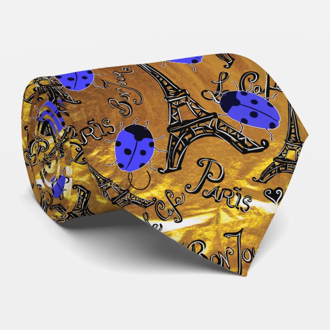 PARIS LADYBUGS TIE (Rolled)