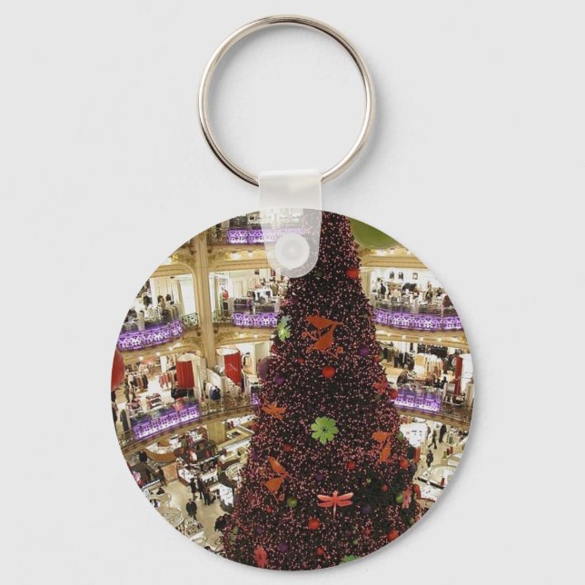 Paris Lafayette Christmas Tree Key Ring (Front)