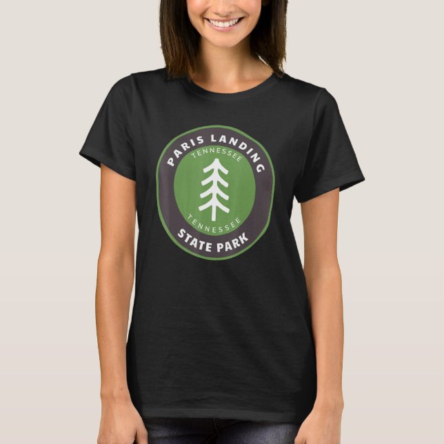 Paris Landing State Park Tennessee Tn Forest Badge T-Shirt (Front)