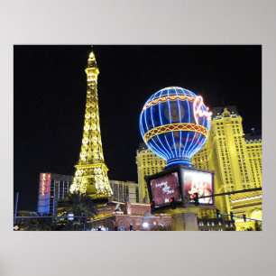 Paris Las Vegas Photo Poster Print