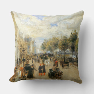 Paris, Le Quai Malaquais, by Renoir Cushion