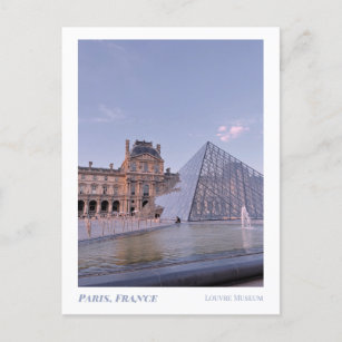 Paris, Louvre Museum   Travel Postcard