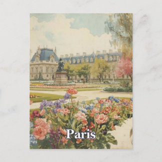 Paris Louvre Postcard