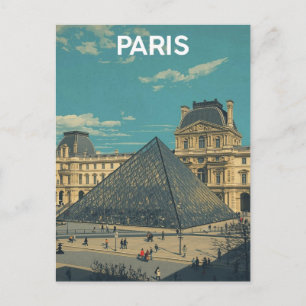 Paris Louvre Postcard