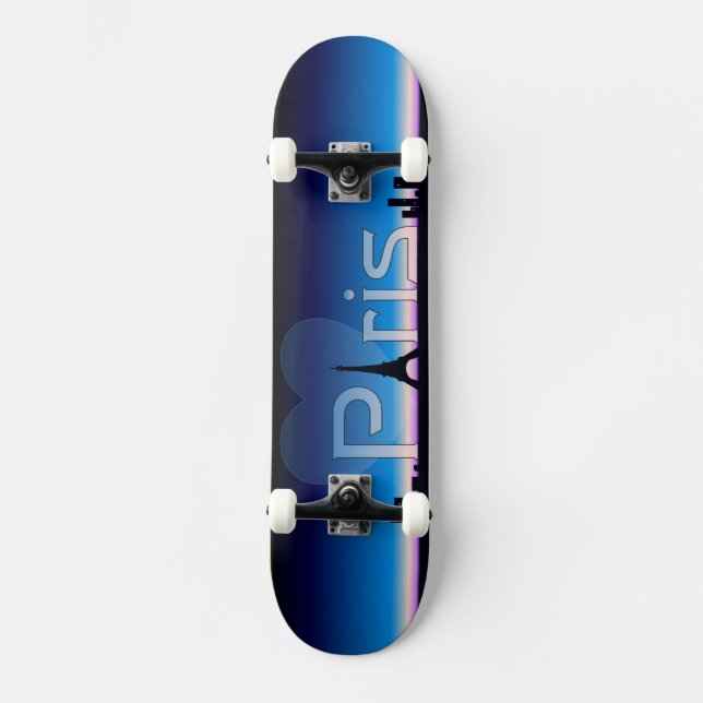 Paris Love - Skateboard Custom Design (Front)