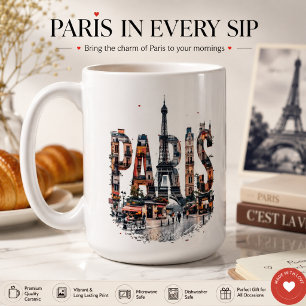 Paris lover city  full colour    tshirt  coffee mug