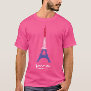 Paris Lover I Love French Eiffel Tower Fr Romance  T-Shirt