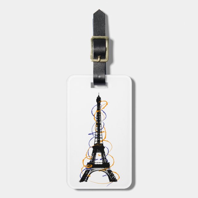Paris Luggage Tag (Front Vertical)