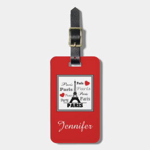 Paris Luggage Tag