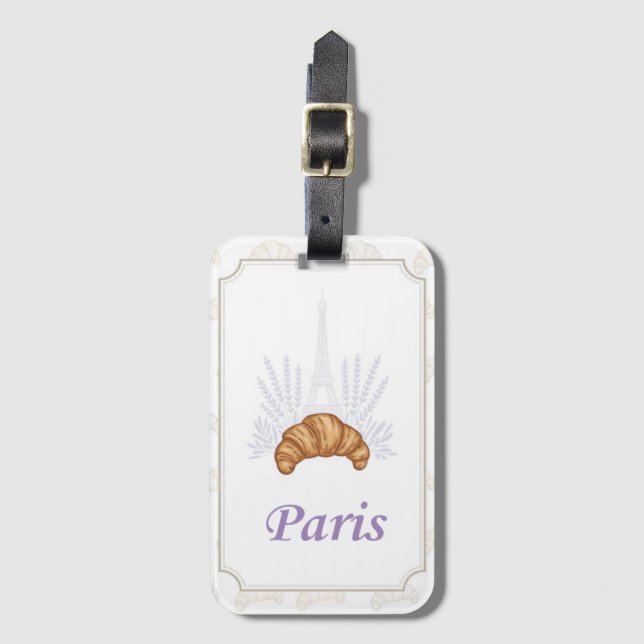 Paris Luggage Tag (Front Vertical)