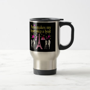 PARIS MAKES MY HEART SKIP A BEAT TRAVEL MUG