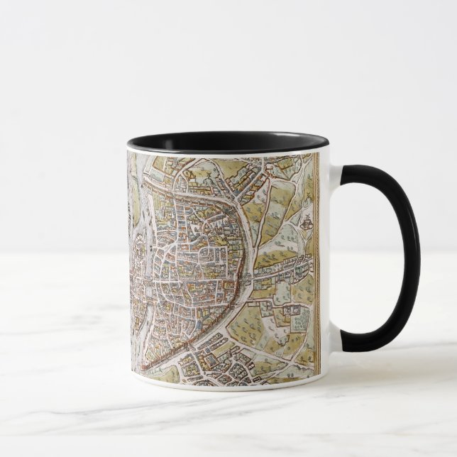 PARIS MAP, 1581 MUG (Right)