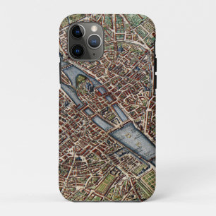 Paris map city old Case-Mate iPhone case