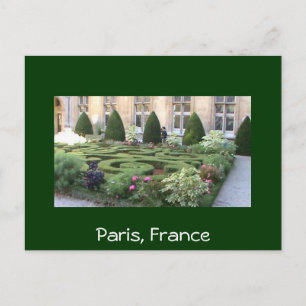Paris Maze garden Postcard