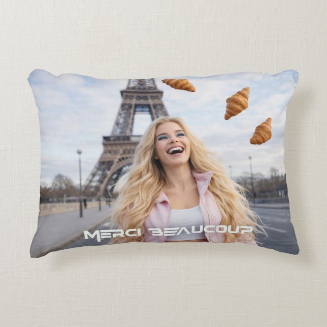 PARIS - MERCI BEAUCOUP DECORATIVE CUSHION (Front)