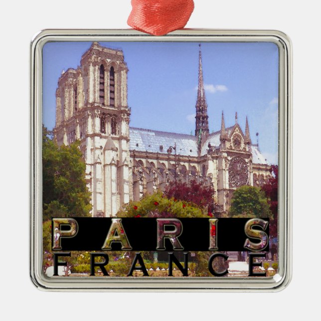 Paris Metal Tree Decoration (Front)