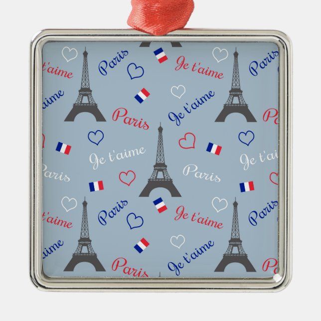 Paris Metal Tree Decoration (Front)