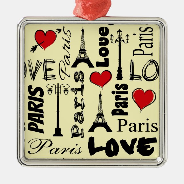 Paris Metal Tree Decoration (Front)