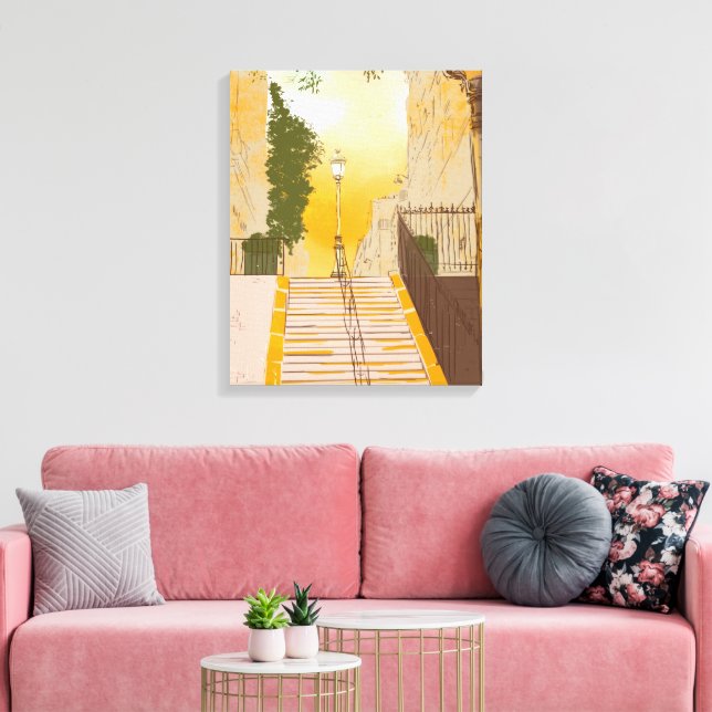 Paris Montmartre Canvas Print (Insitu(LivingRoom))