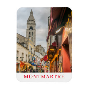Paris Montmartre in the evening fridge magnet