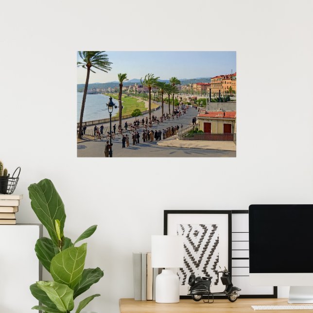 Paris Nice Cycling Riders In Nice March 19 1933 Poster (Home Office)