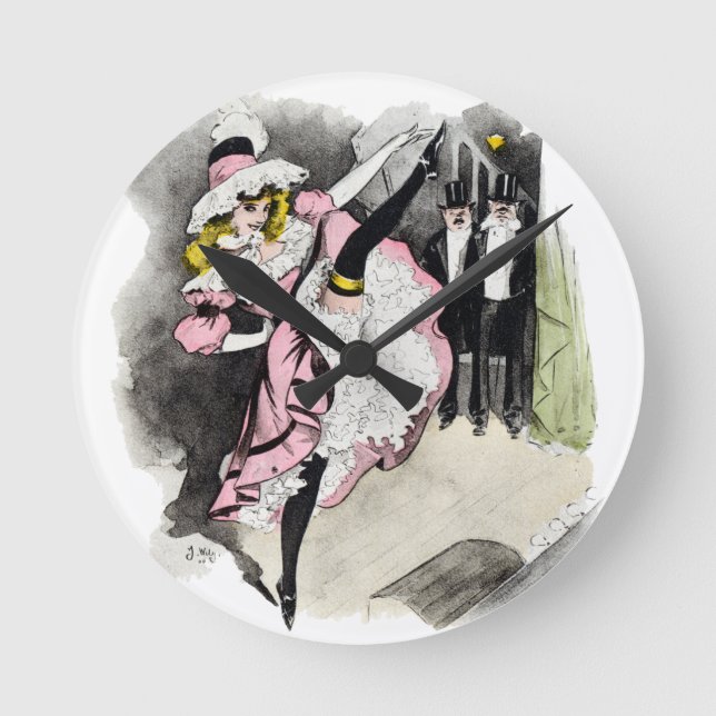 Paris Nightlife no.1 Round Clock (Front)