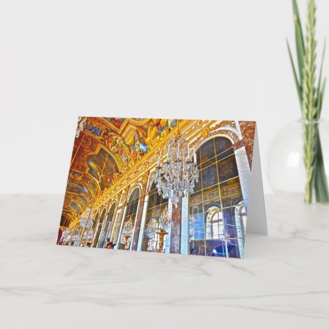 Paris note card featuring the Palace of Versailles (Front)