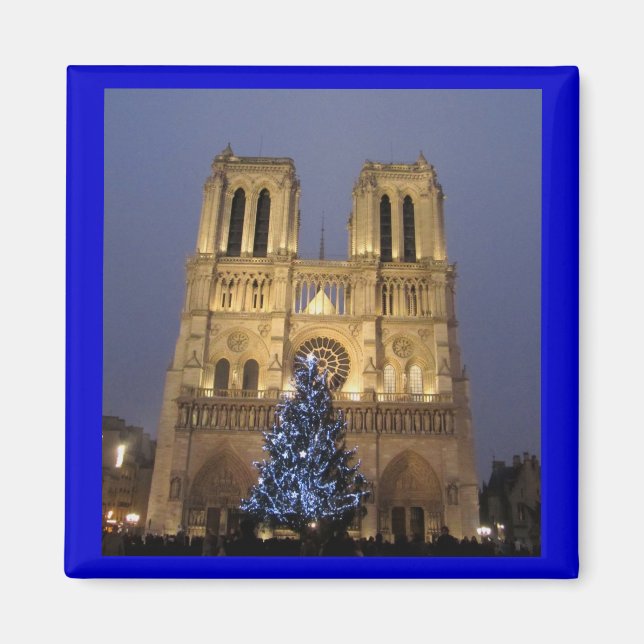 Paris - Notre Dame at Christmas Magnet (Front)