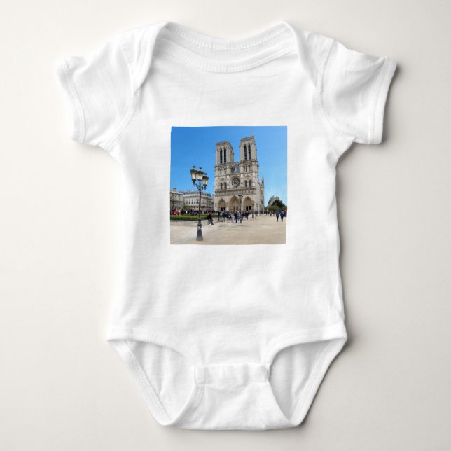 PARIS Notre Dame Baby Bodysuit (Front)