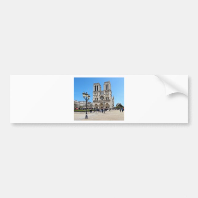 PARIS Notre Dame Bumper Sticker (Front)
