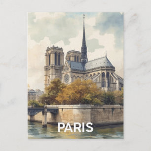 Paris Notre Dame Postcard
