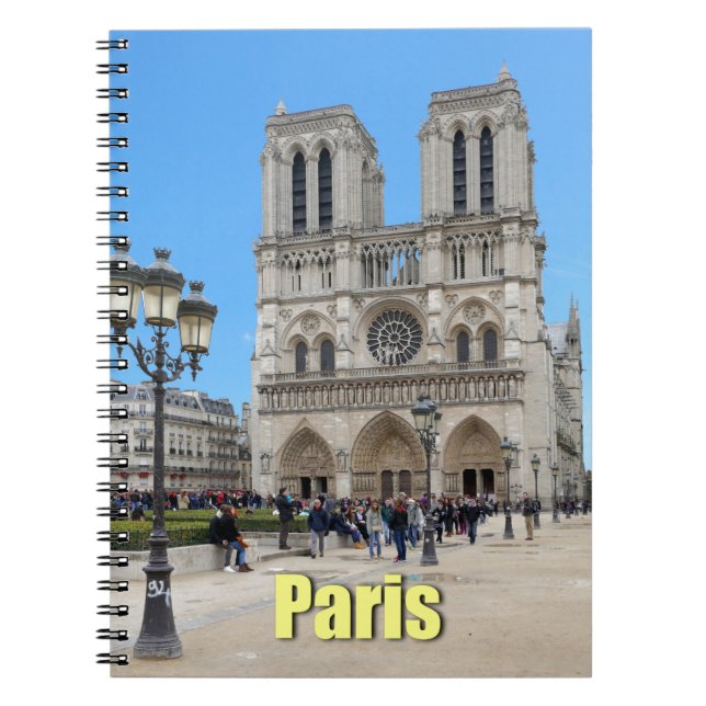 PARIS Notre Dame Spiral Notebook (Front)