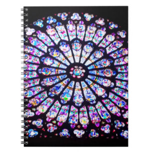 Paris Notre Dame stained glass - The Rose Window Notebook