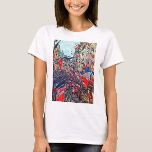 Paris on National Day, Claude Monet T-Shirt