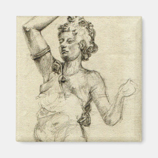 Paris Opera Sculpture Sketch Magnet - 2" x 2"