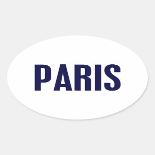 Paris Oval Sticker