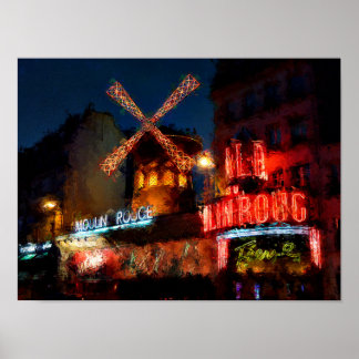 Paris painting poster