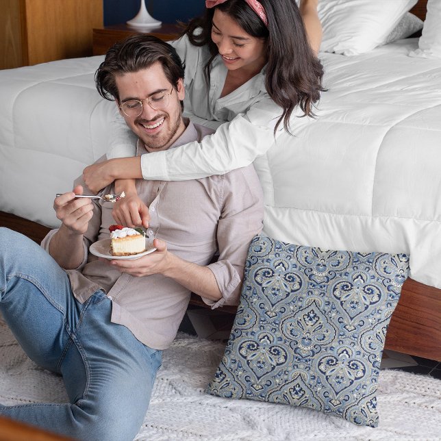 Paris Paisley Indigo Cushion (Creator Uploaded)