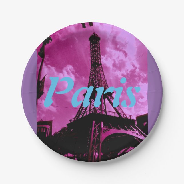 Paris Paper Plate (Front)