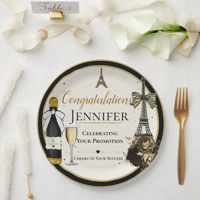 Paris Paper Plates Promotion  (Wedding)